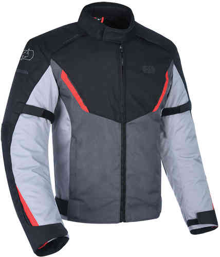 Oxford Delta Chaqueta textil para motocicletas Negro Gris Rojo XL