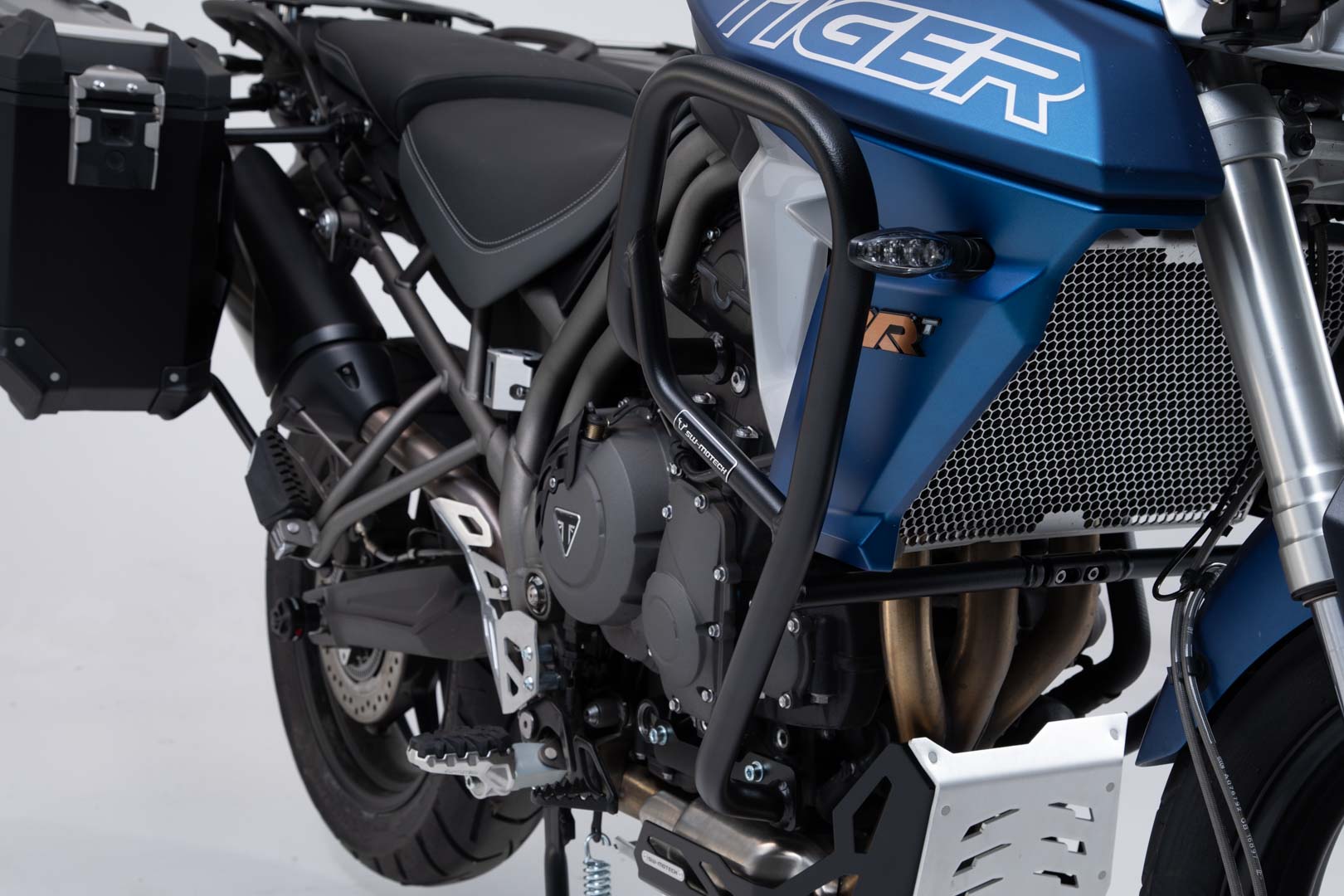 Image of Crashbar - Noir. Triumph Tiger 800 modèles (15-). Noir