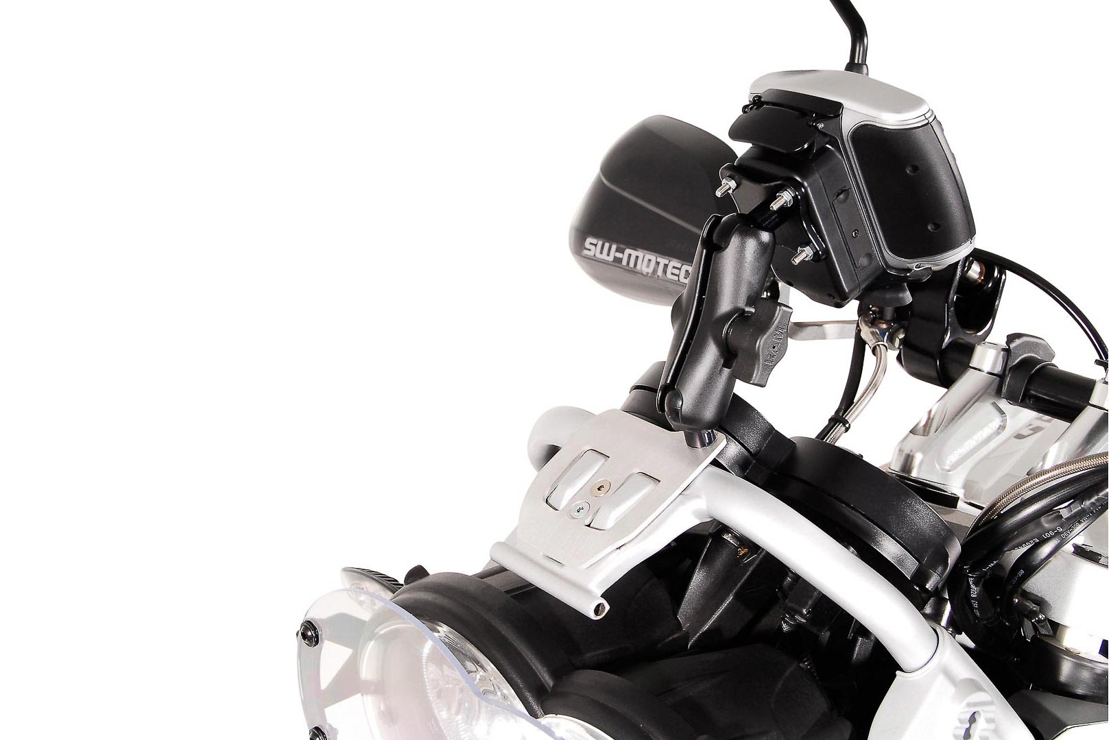 Support GPS pour Cockpit - Noir. BMW R 1200 GS (08-12). Noir unique taille