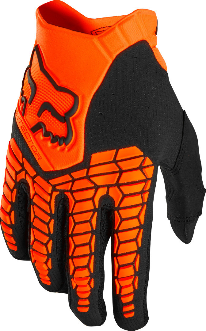 FOX Pawtector Gants Motocross Noir Orange XL