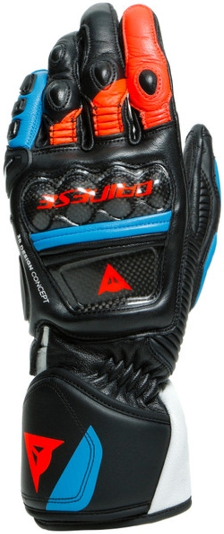 Dainese Druid 3 Gants de moto Noir Rouge Bleu 2XL