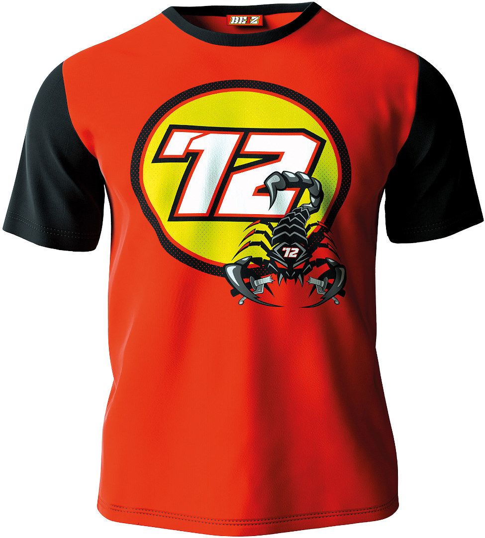 Image of VR 46 72 BEZ T-Shirt Noir Rouge 2XL