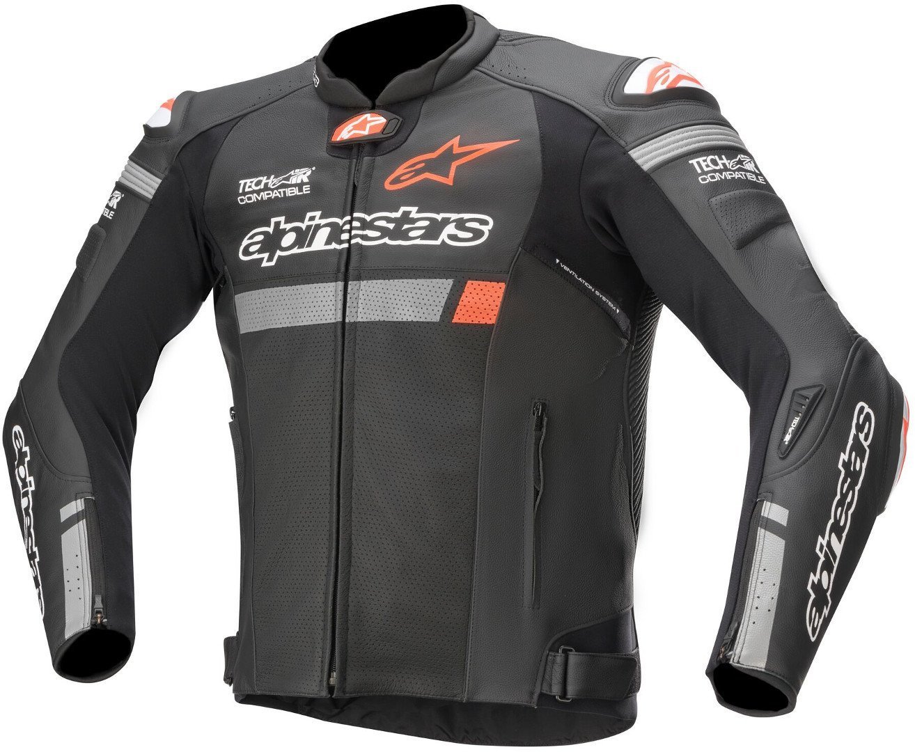 Alpinestars Missile Ignition Airflow Veste en cuir de moto Noir 58