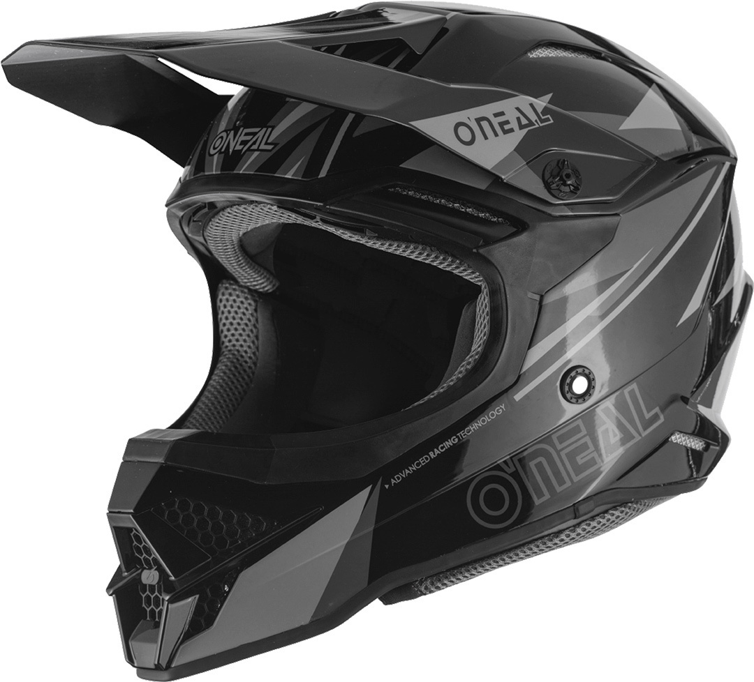 Oneal 3Series Triz Casque Motocross Noir Gris XS
