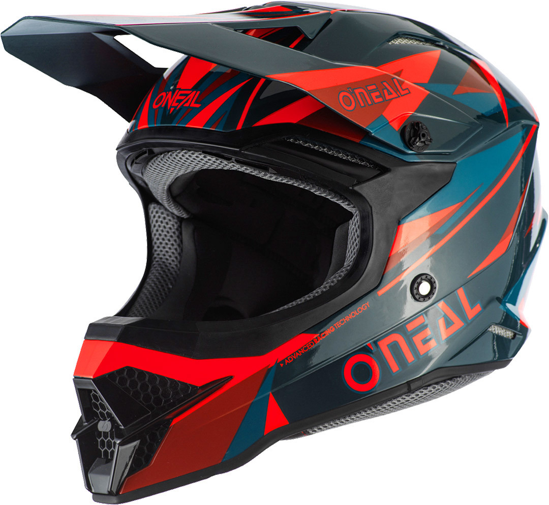 Oneal 3Series Triz Casque Motocross Rouge Vert XS