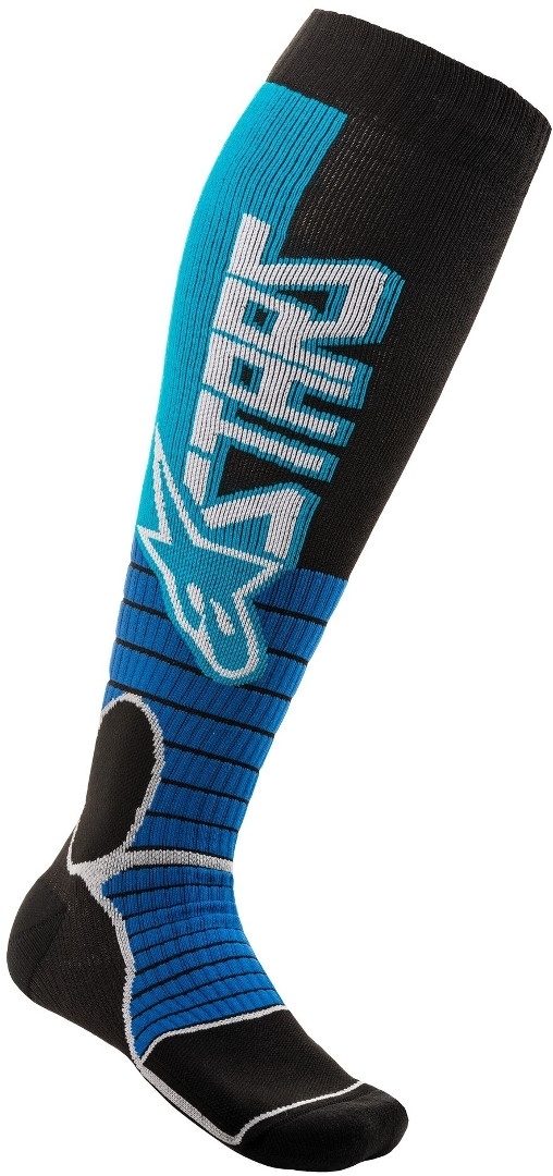 Alpinestars MX Pro Chaussettes Motocross Noir Bleu L