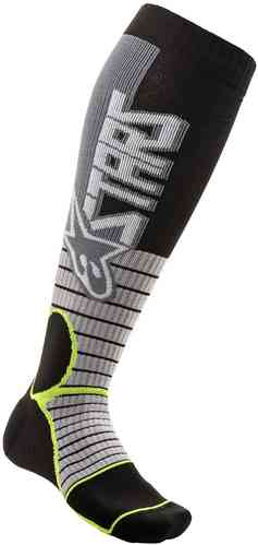Alpinestars MX Pro Calcetines de Motocross Negro Gris S