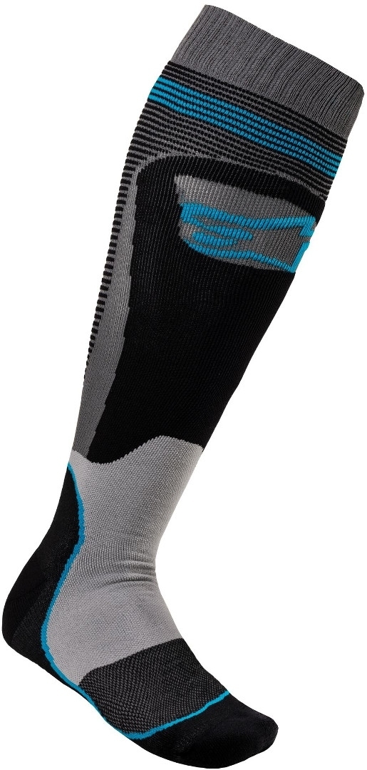 Alpinestars MX Plus-1 Chaussettes Motocross Noir Gris S