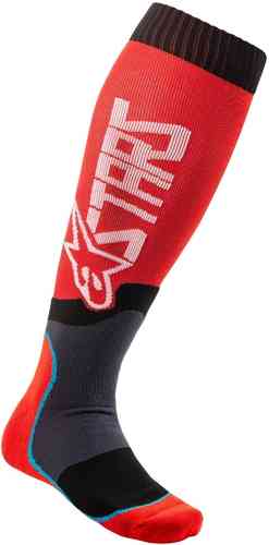 Alpinestars MX Plus-2 Calcetines de Motocross Negro Rojo S