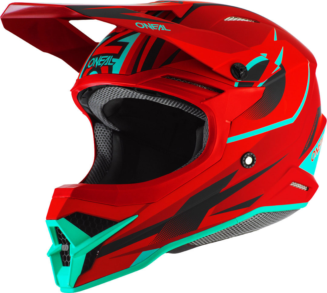 Oneal 3Series Riff 2.0 Casque Motocross Rouge Vert L