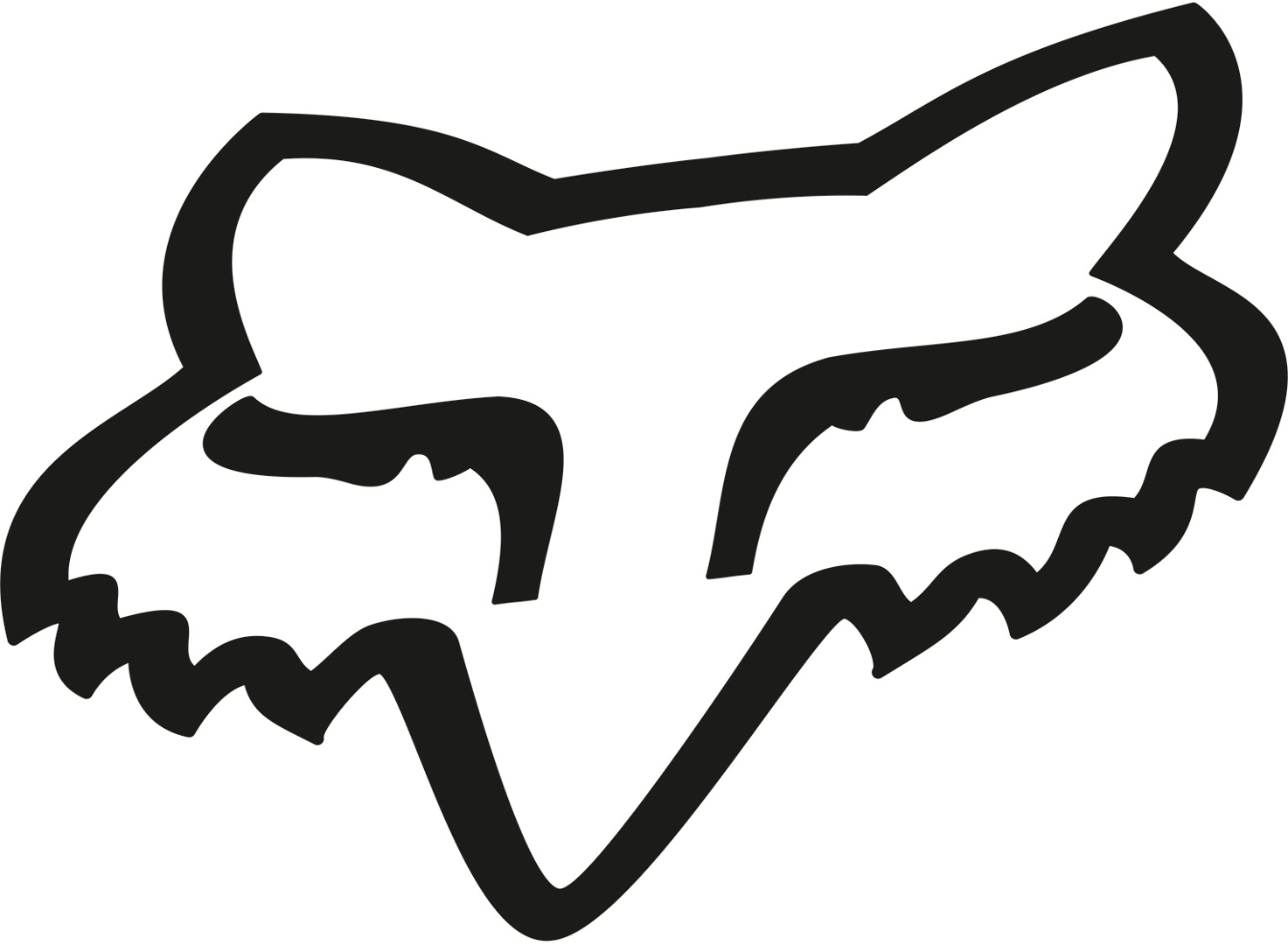 FOX Head TDC 10 autocollant Noir