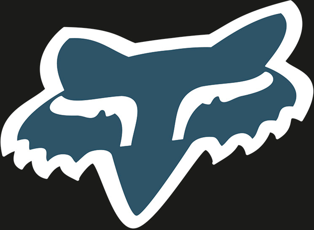 FOX Head 7 autocollant Bleu unique taille