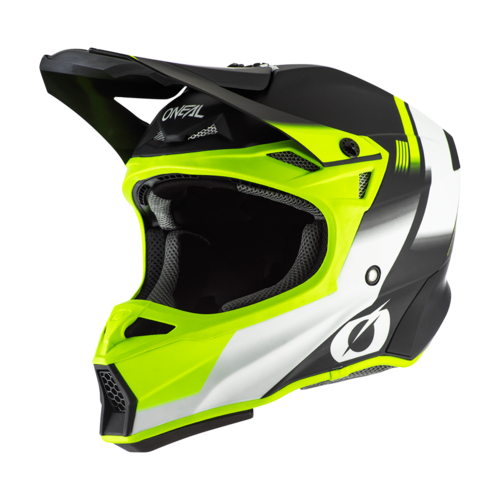 Oneal 10Series Hyperlite Blur Casco de Motocross Negro Amarillo XS