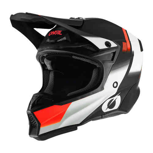 Oneal 10Series Hyperlite Blur Casco de Motocross Negro Naranja XL