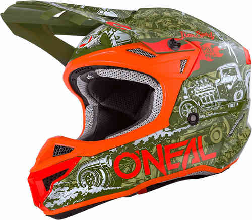 Oneal 5Series Polyacrylite HR Casco de Motocross Verde L