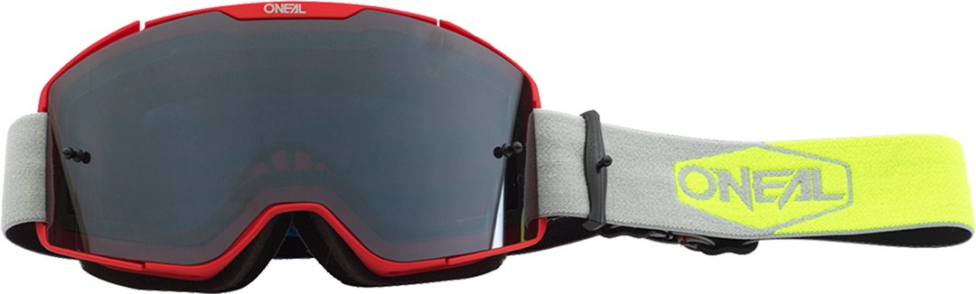 Oneal B-20 Plain Lunettes Motocross Rouge Jaune