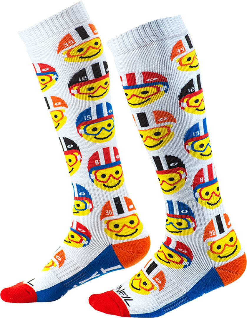 Oneal Pro Emoji Racer Chaussettes Motocross Multicolore unique taille