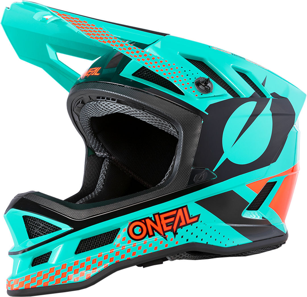 Oneal Blade Polyacrylite ACE Casque de descente Noir Vert Orange S