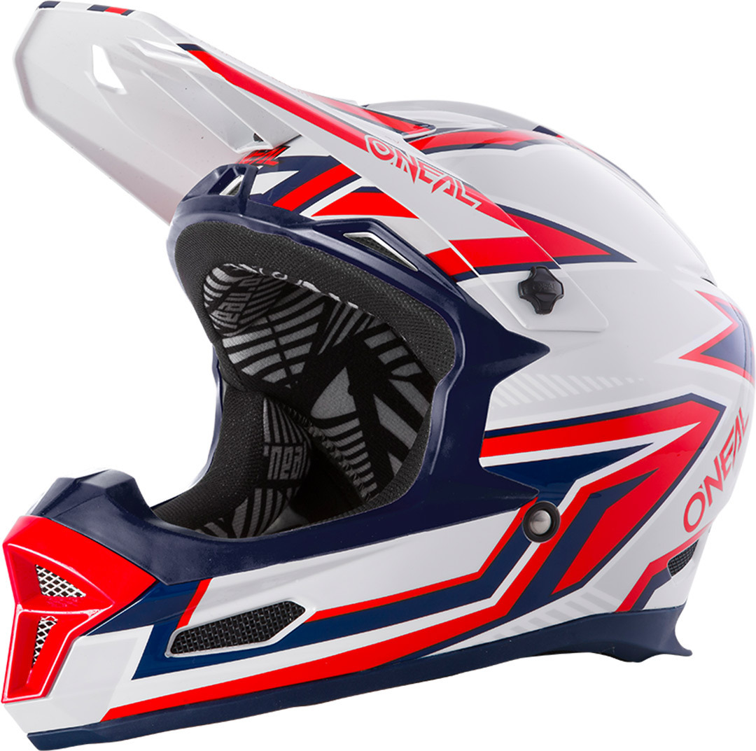 Oneal Fury Rapid Casque de descente Rouge Argent S