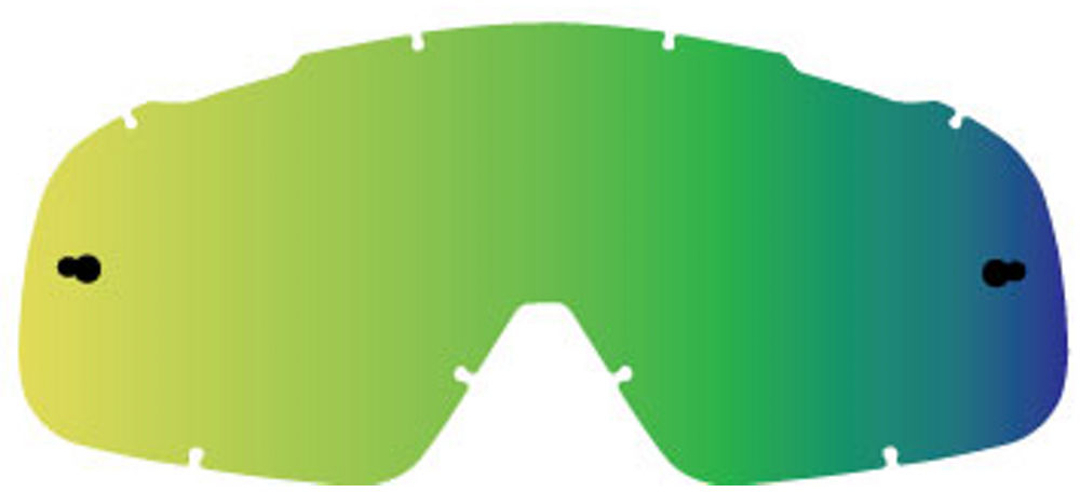 FOX Airspace II Chrome Lexan Mirrored lentille Vert unique taille