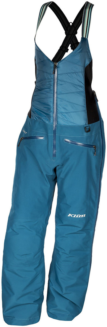 Klim Allure Bib de motoneige de dames Bleu 2XL