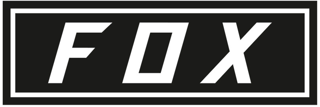 FOX Bumper autocollant Noir Blanc unique taille