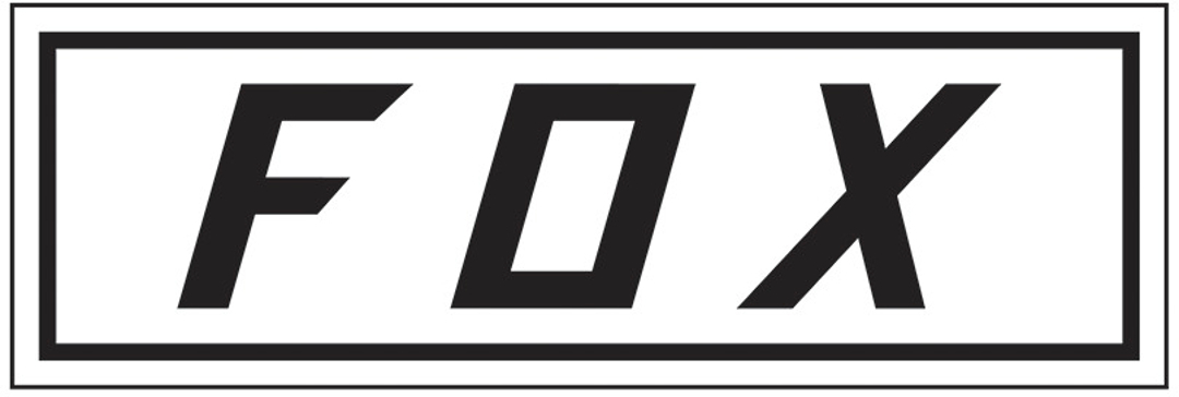 FOX Bumper autocollant Blanc unique taille