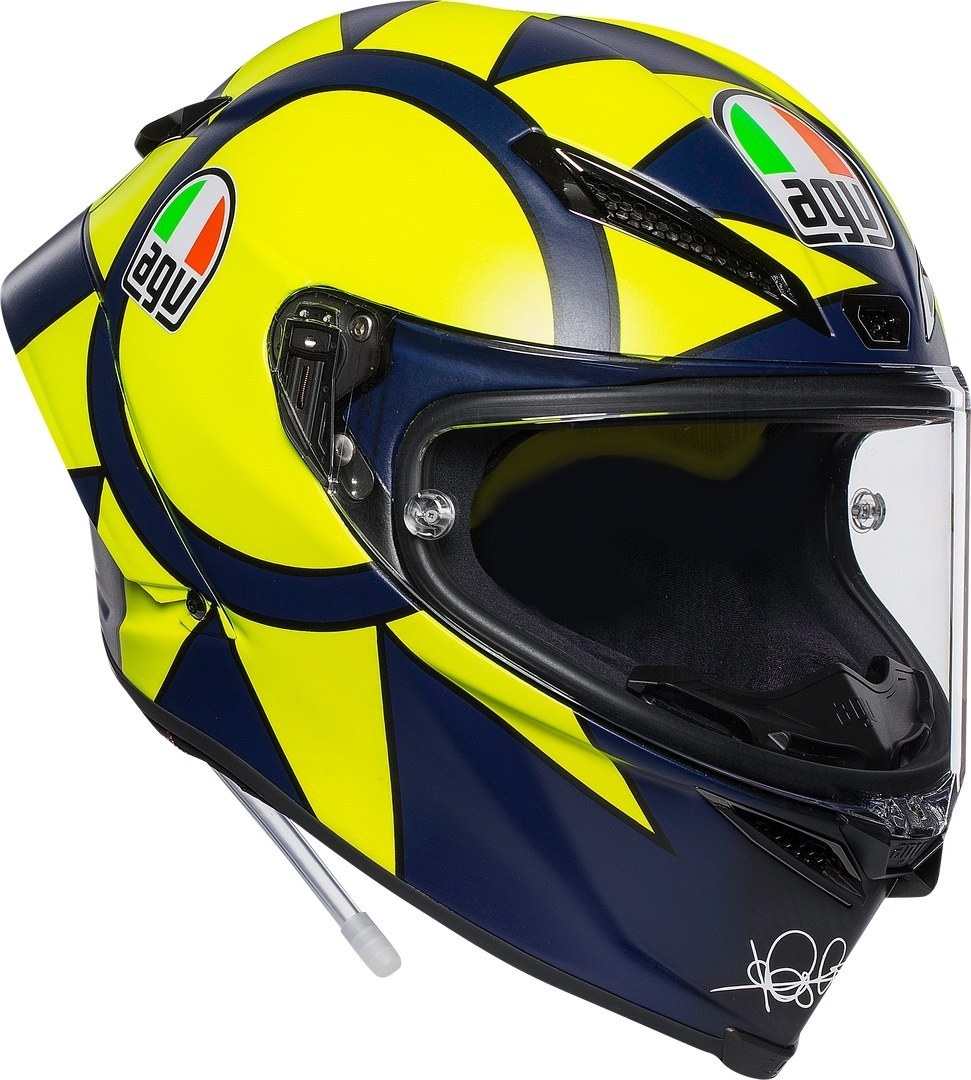 AGV Pista GP RR Soleluna 2019 Carbon Casque Jaune Bleu S