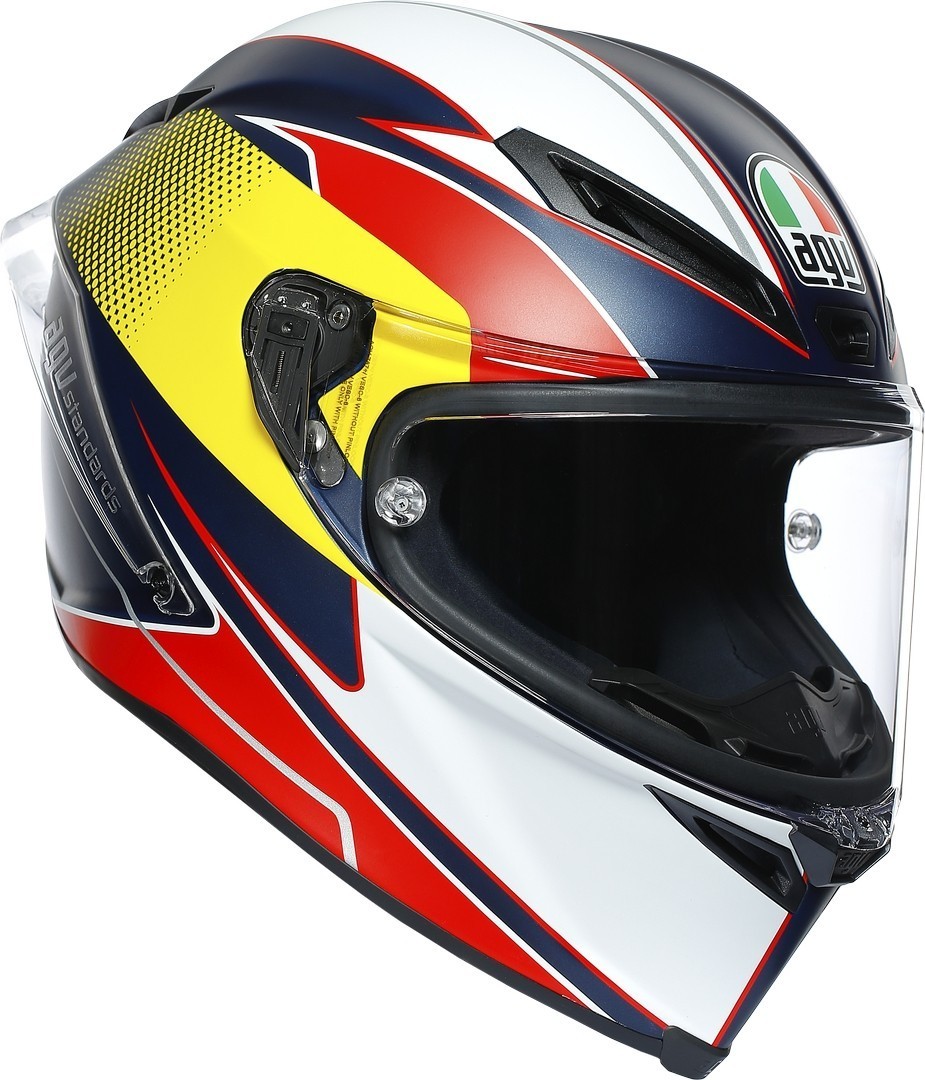 AGV Corsa R Supersport casque Blanc Rouge Bleu S