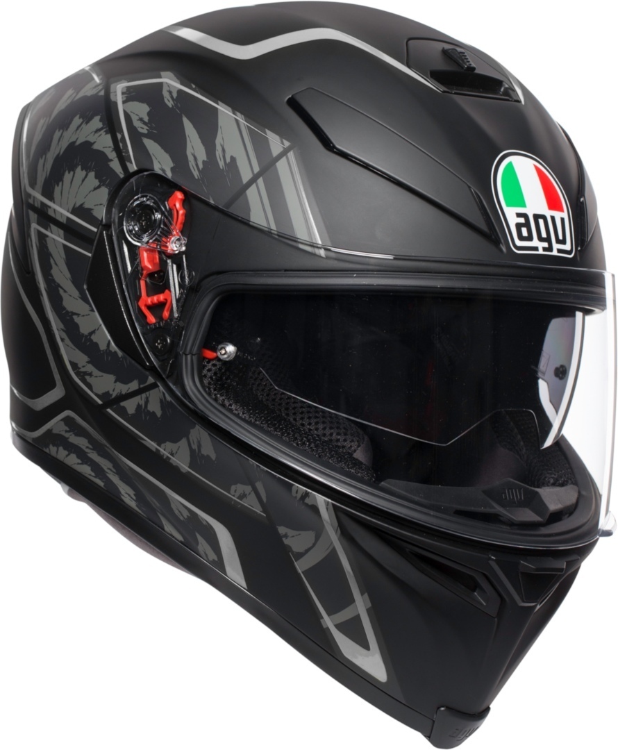 AGV K-5 S Tornado casque Noir Argent XS