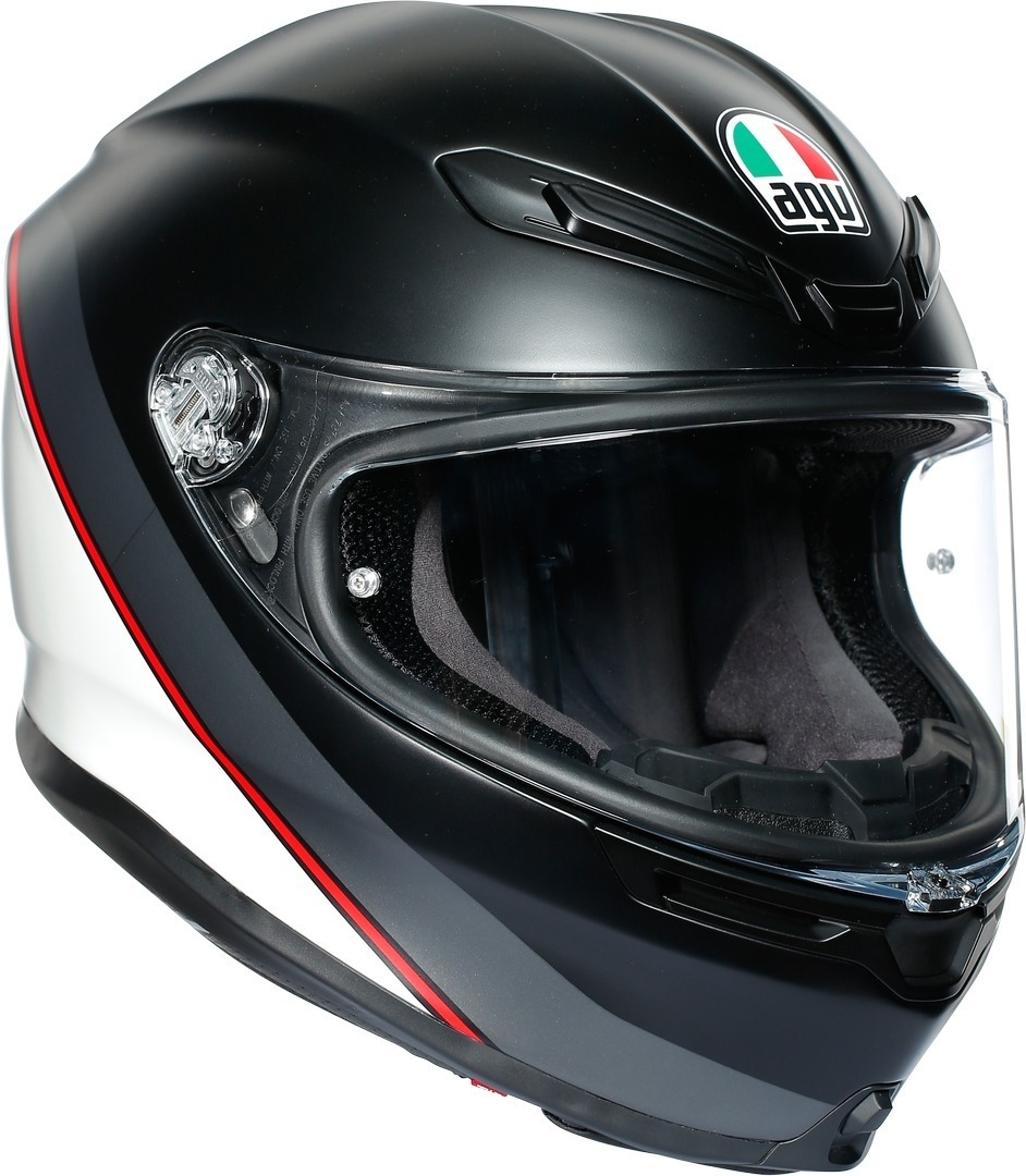 AGV K-6 Minimal casque Noir Blanc M L