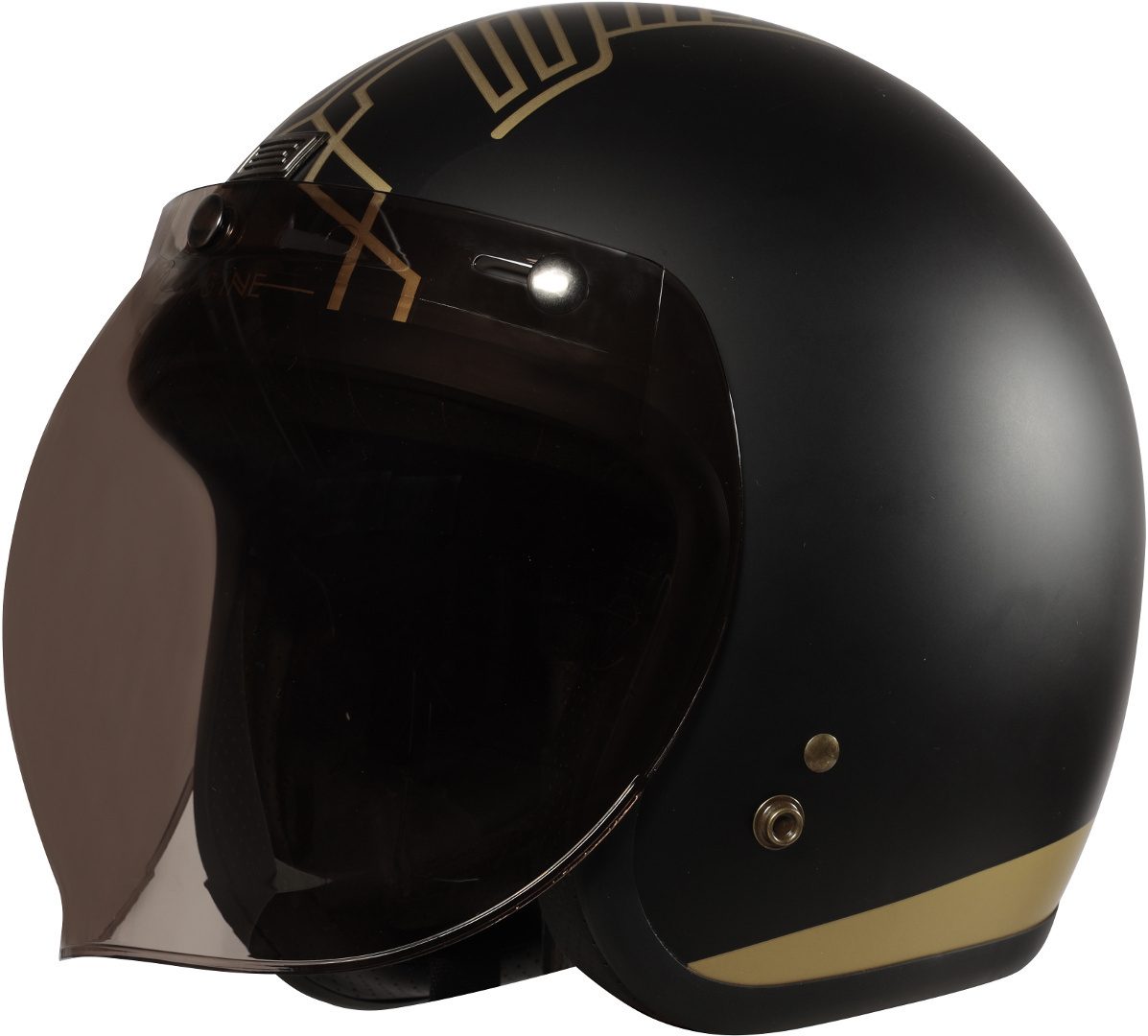 Origine Primo Ten Black Limited Edition Casque Jet Noir Or L