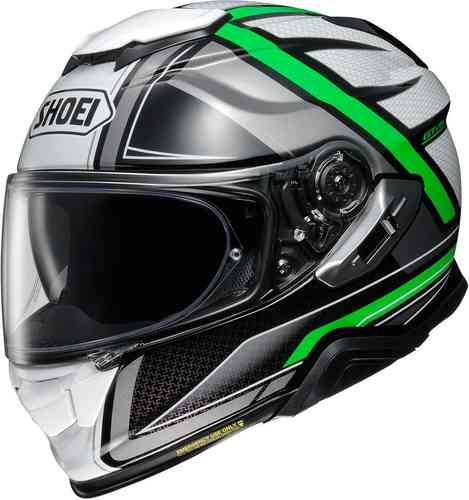 Shoei GT Air 2 Haste Casco Negro Blanco Verde M