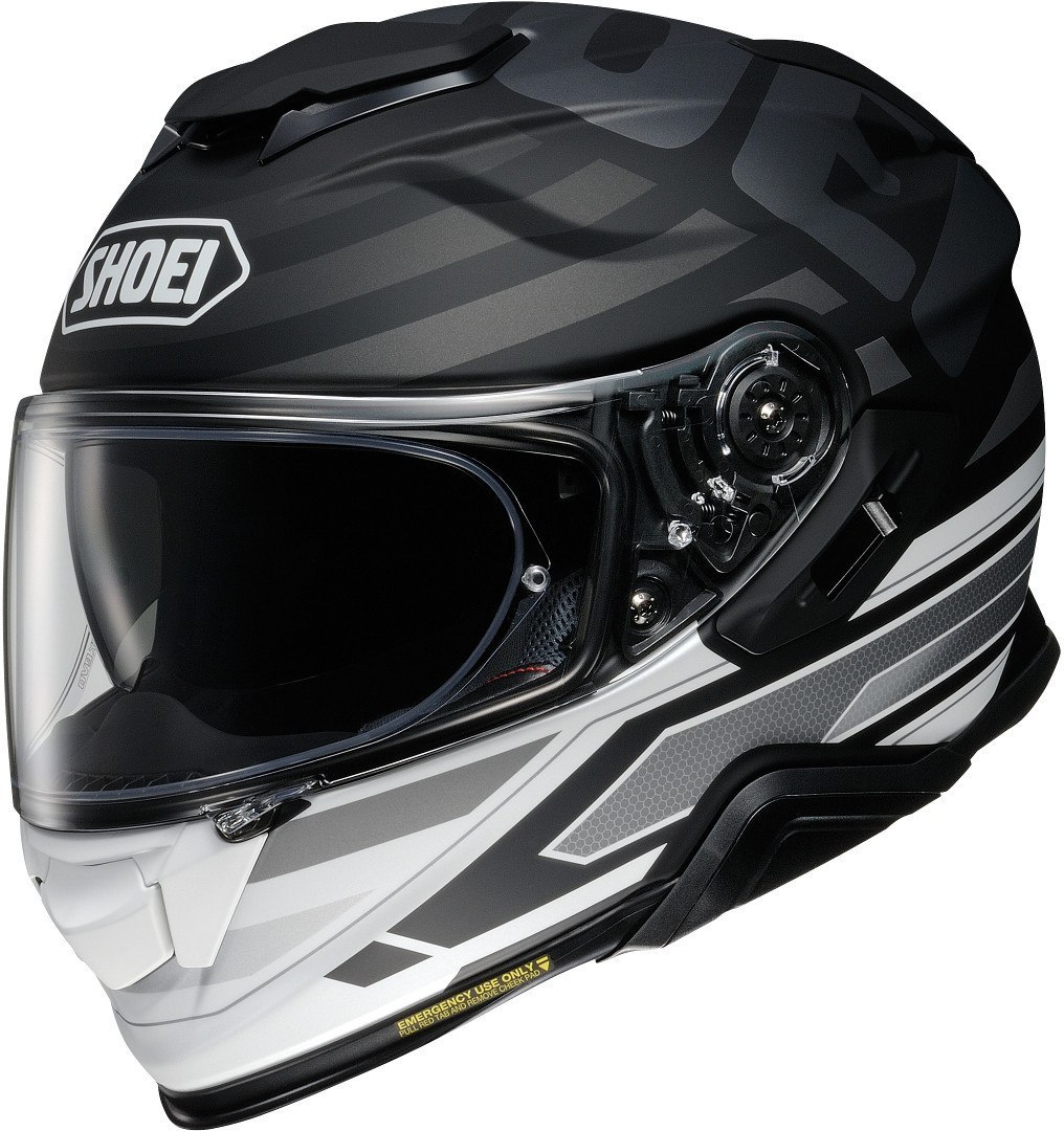 Shoei GT Air 2 Insignia casque Noir Blanc Argent L