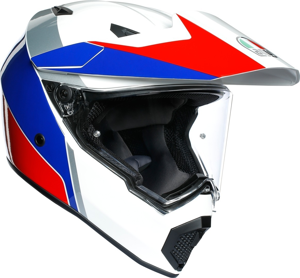 AGV AX-9 Atlante casque Blanc Rouge Bleu 2XL