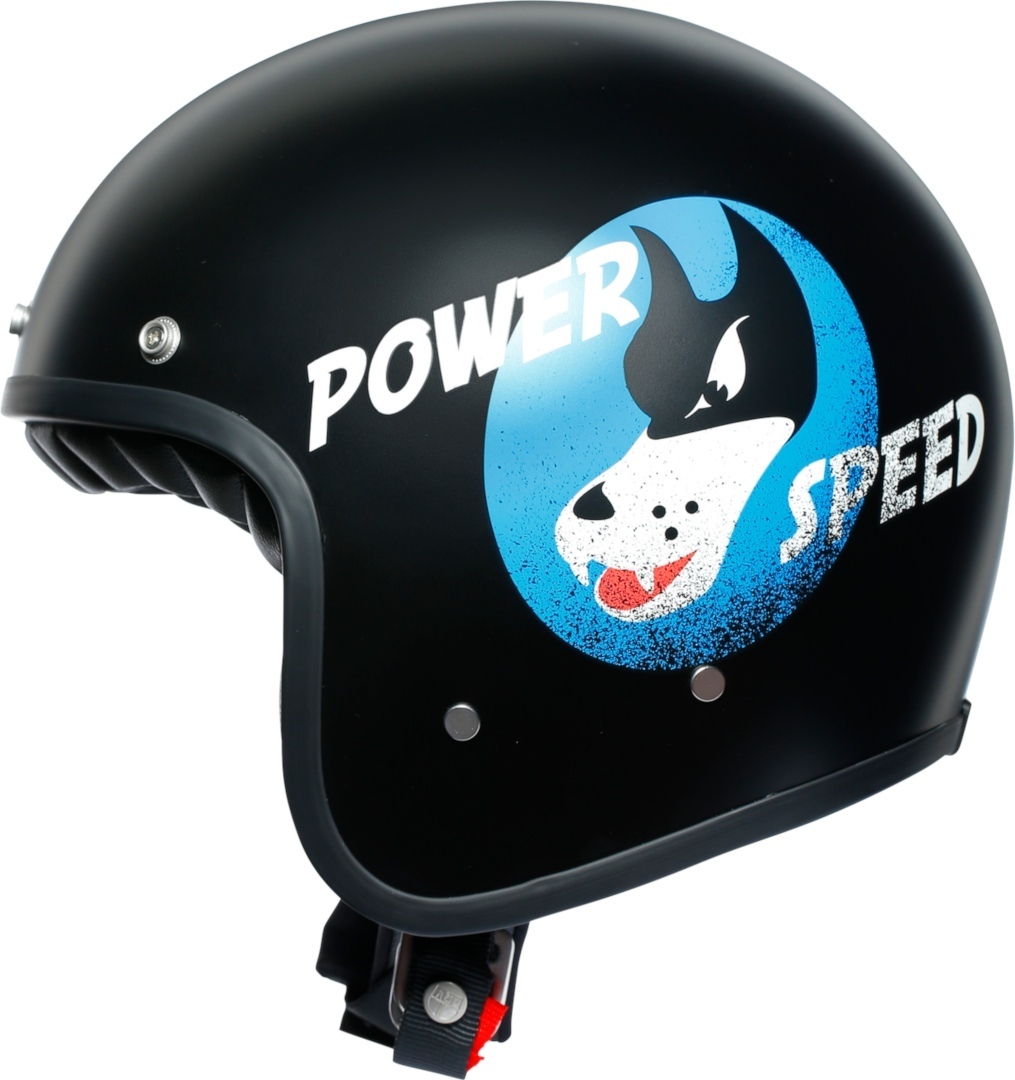 AGV X70 Power Speed Casque Jet Noir Bleu L