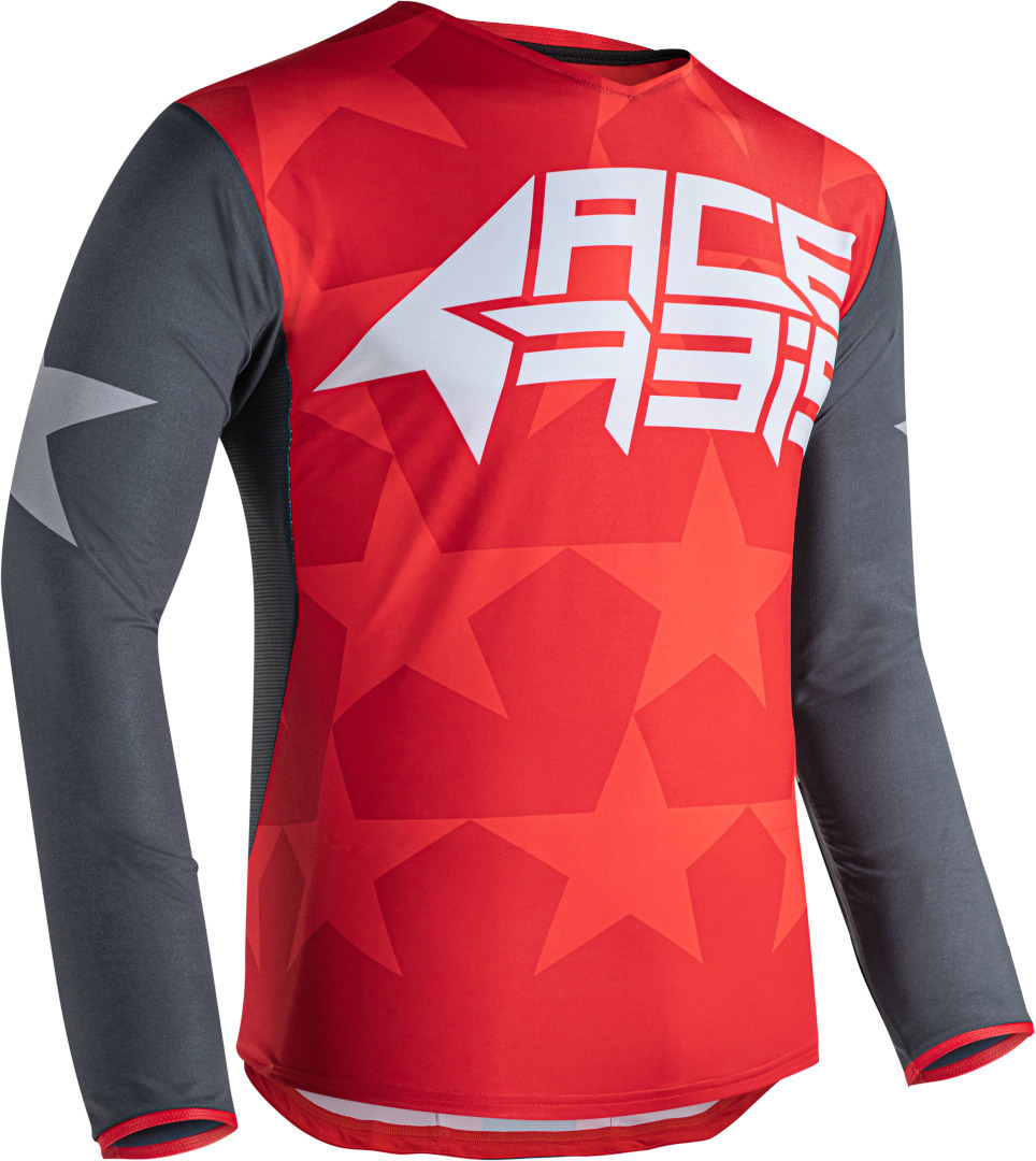 Acerbis Starway Maillot Motocross Gris Rouge XL