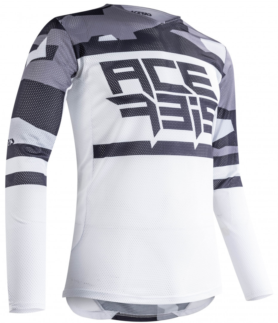 Acerbis Helios Maillot Motocross Gris Blanc 3XL