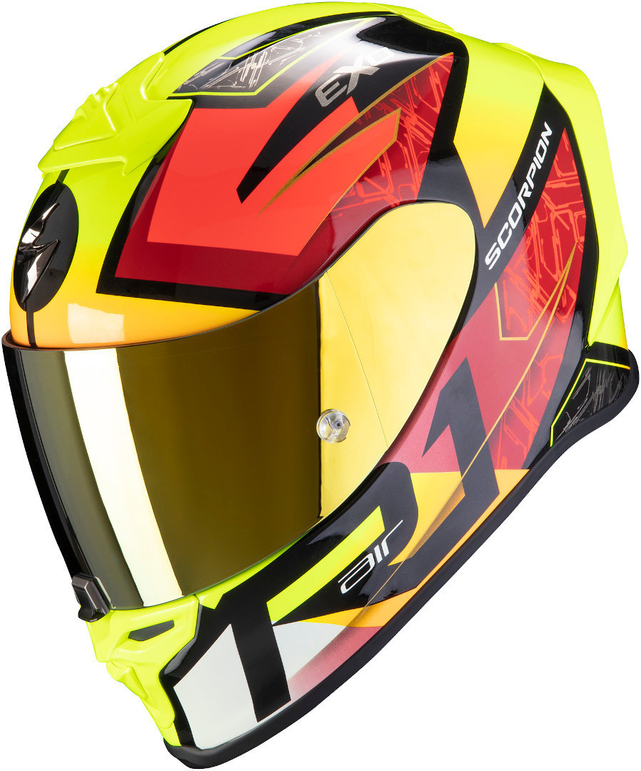 Scorpion EXO R1 Air Infini casque Rouge Jaune L