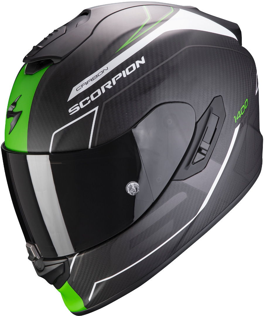 Scorpion EXO 1400 Carbon Air Beaux Casque Noir Vert L
