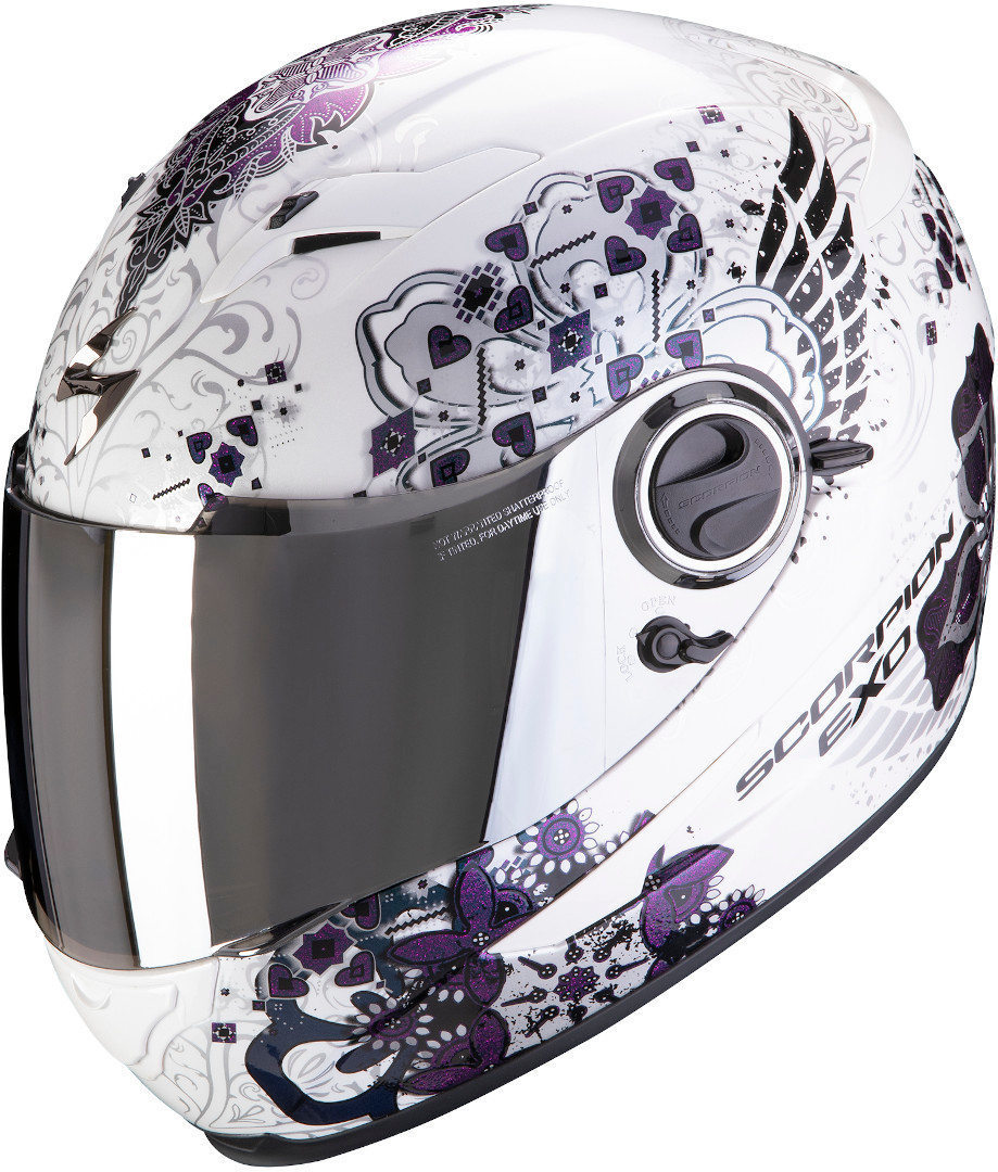 Scorpion EXO 490 Divina casque Blanc Pourpre M
