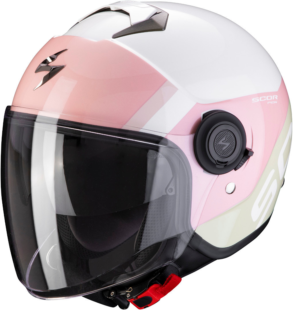 Scorpion Exo City Sympa Casque Jet Blanc Rose 2XS