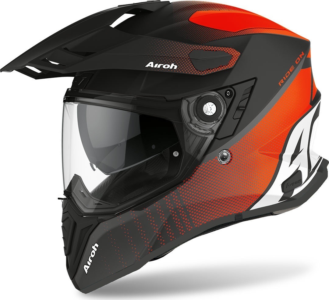 Airoh Commander Progress Casque Motocross Noir Rouge XS