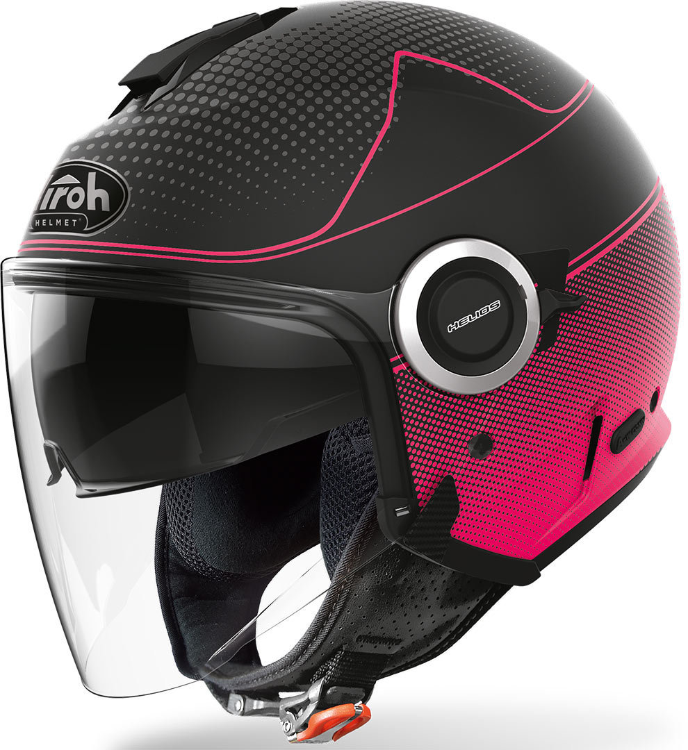 Airoh Helios Map Casque Jet Noir Rose M