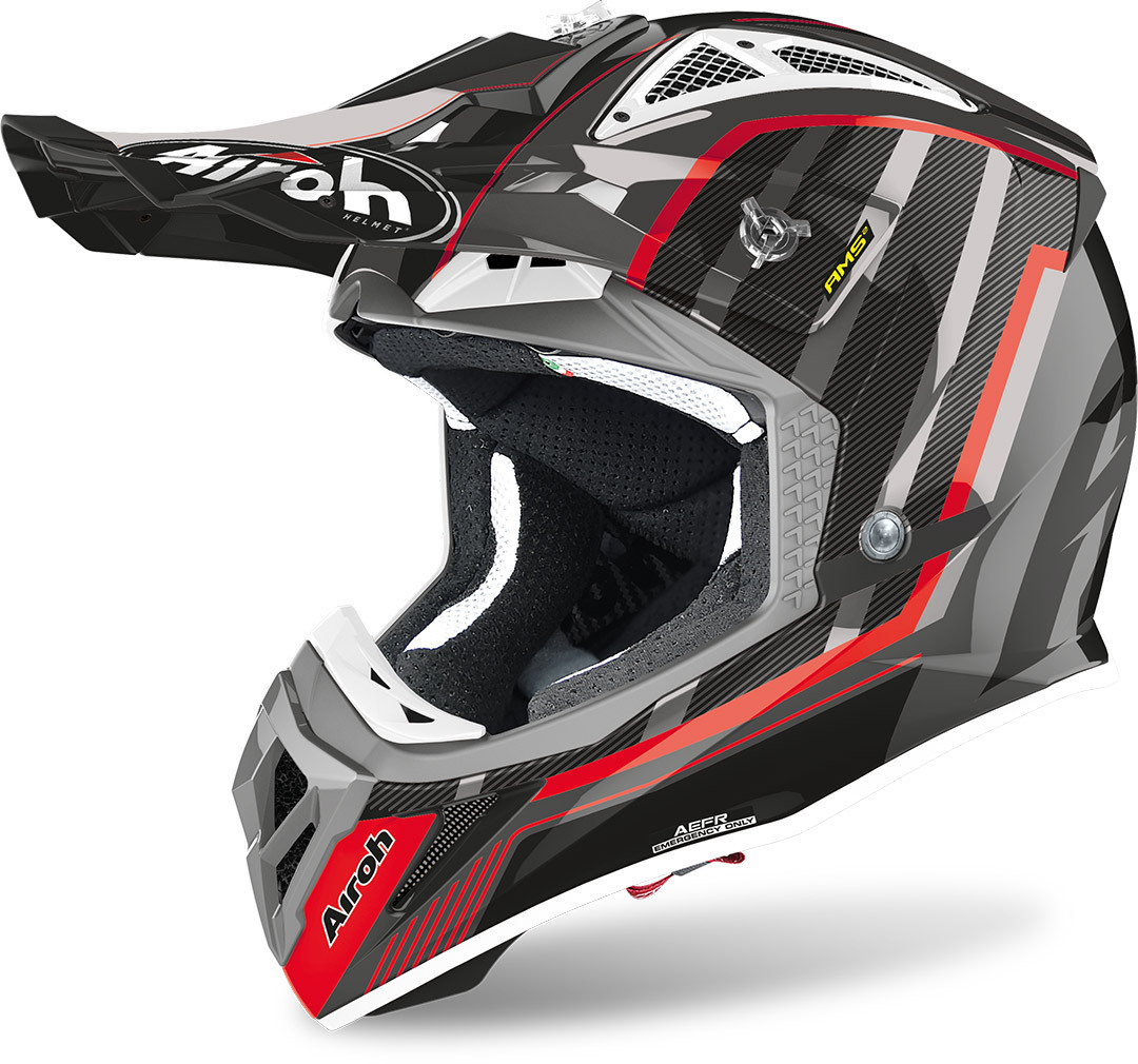 Image of Airoh Aviator 2.3 Glow Casque Motocross Gris Argent XL
