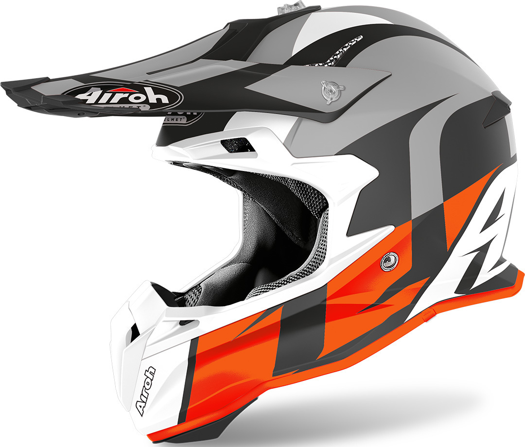 Airoh Terminator Open Vision Shoot Casque Motocross Orange XS