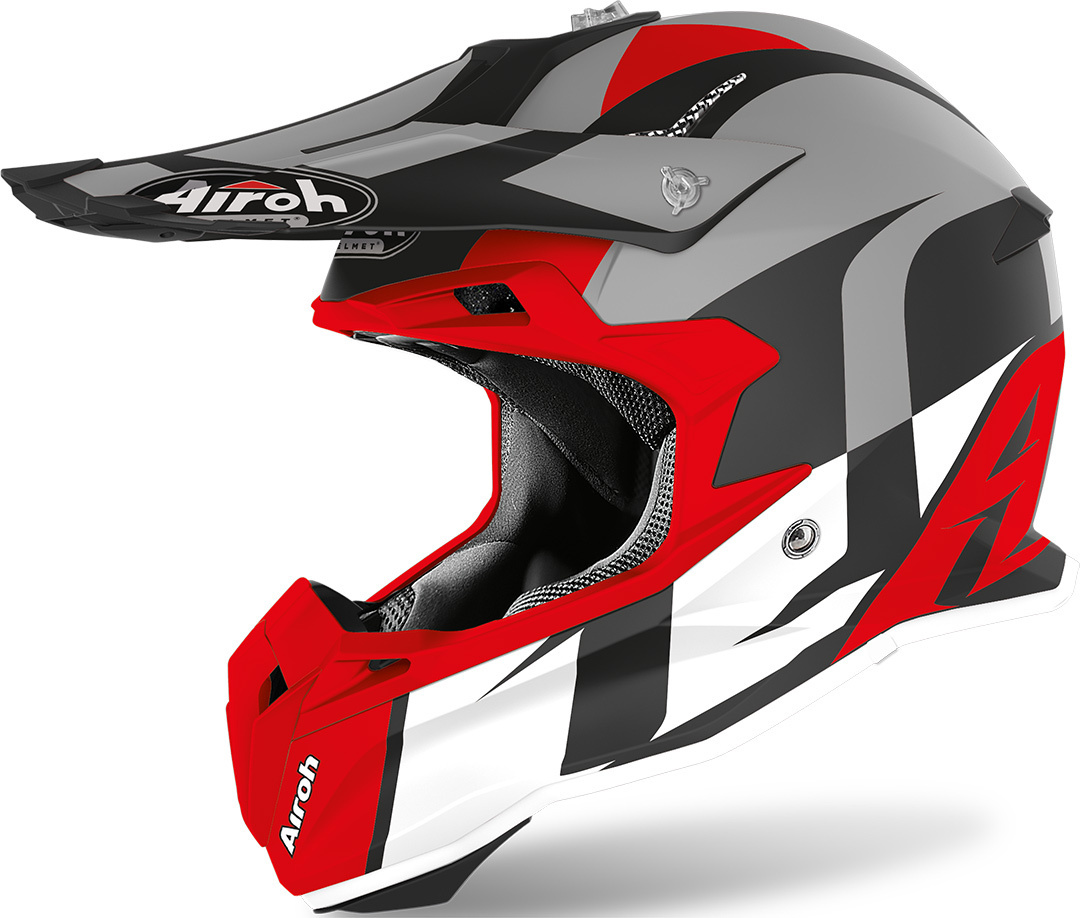 Airoh Terminator Open Vision Shoot Casque Motocross Rouge XS
