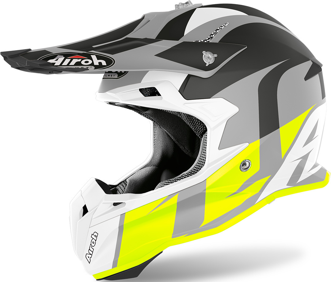 Airoh Terminator Open Vision Shoot Casque Motocross Jaune XS