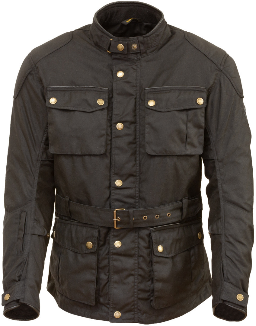 Merlin Kurkbury Veste cirée de moto Noir S