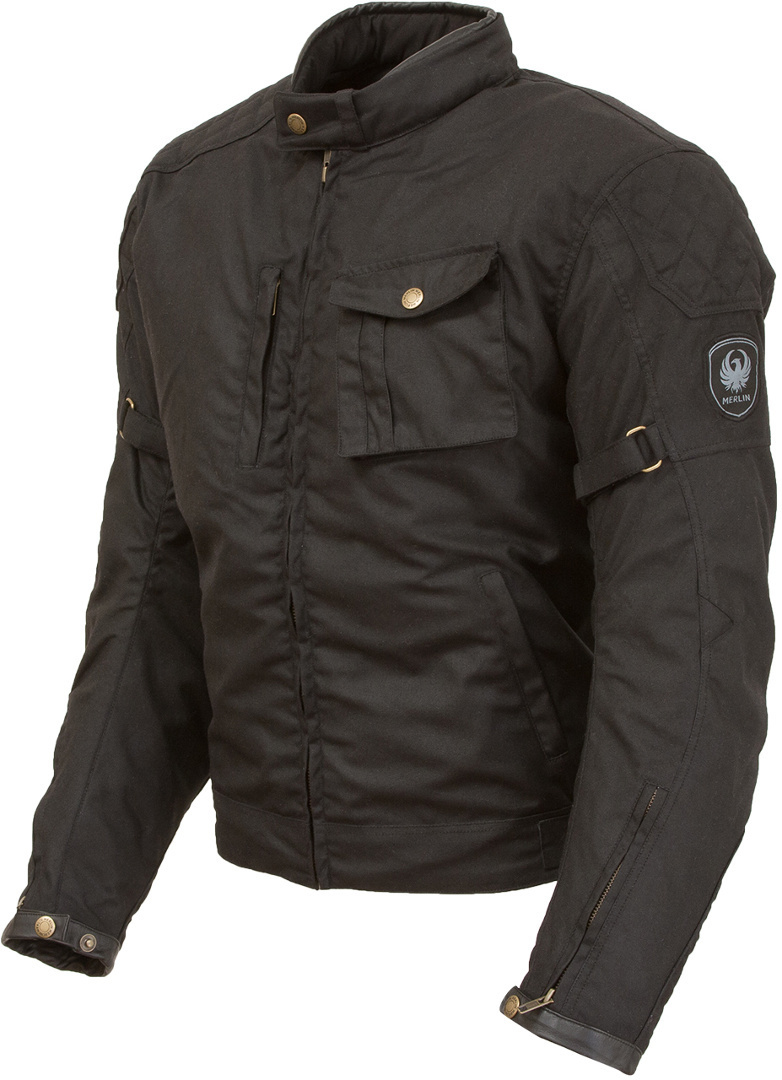 Merlin Lythe Veste cirée de moto Noir S